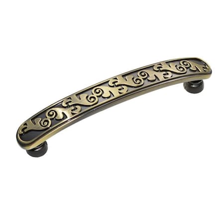 Camp Usa Roma 4 in. Antique Brass Cabinet Pull CA582266